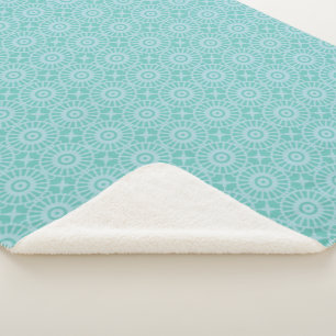 Cobertor Sherpa Mazipoodles Kaleidoscope S - Jade Azul-Ovo-Pato