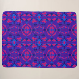 Cobertor Sherpa Mazipoodles Neuro Art Pink Laranja Roxo