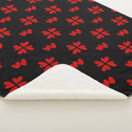 Cobertor Sherpa Mazipoodles Red Hearts