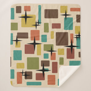 Cobertor Sherpa MCM de Tijolos Disarraçados Multicoloridos