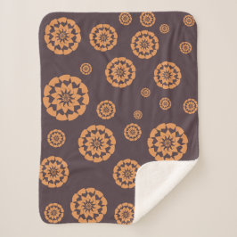 Cobertor Sherpa Medidor de Serenidade Floral Geométrico