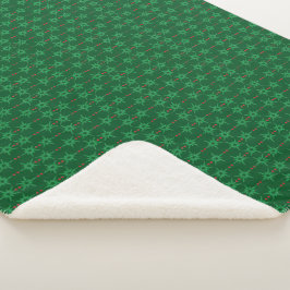 Cobertor Sherpa Médio Mod Garland Green Sherpa Blanket (3 Tamanhos