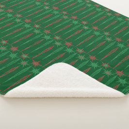 Cobertor Sherpa Médio Mod Icicles Green Sherpa Blanket (3 Tamanhos