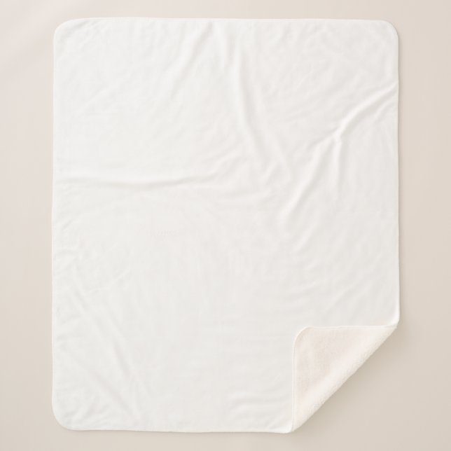 Cobertor Sherpa Meio Branco Personalizado (Frente)