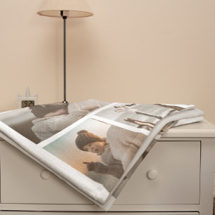 Cobertor Sherpa Melhor Mamãe do Mundo Moderno   Colagem de Fotos