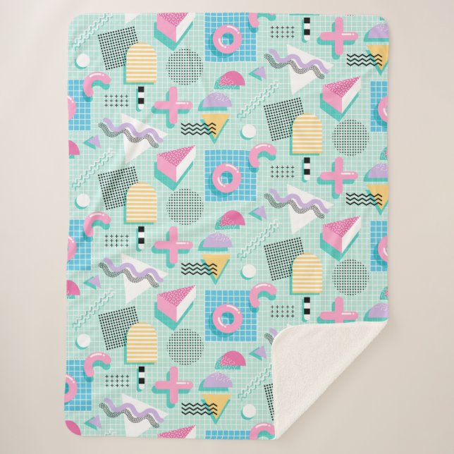 Cobertor Sherpa Memphis Sweet Candies (Frente)