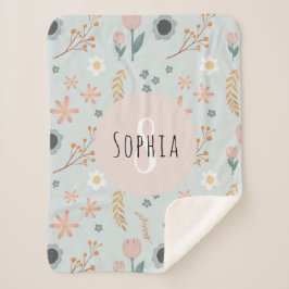 Cobertor Sherpa Meninas Doces De Impressão bobotânica, Pastel, Cut