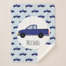 Meninos Caricaturas Azuis De Caminhão