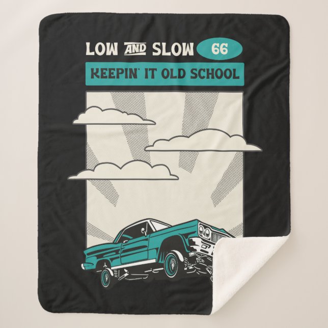 Cobertor Sherpa Menor e lento 66 Classic Lowrider (Frente)