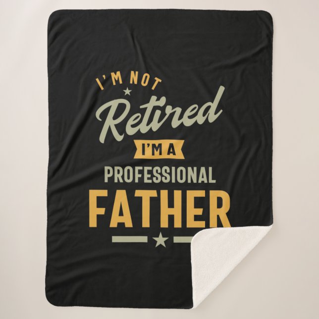 Cobertor Sherpa Mens Professional Padre Aposentado (Frente)