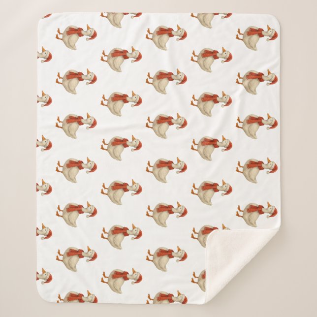 Cobertor Sherpa Merry Christmas to my Silly Goose (Frente)