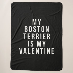 Cobertor Sherpa Meu Boston Terrier É Minha Camiseta Namorados