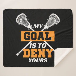 Cobertor Sherpa Meu Objetivo É Negar Seu Lacrosse