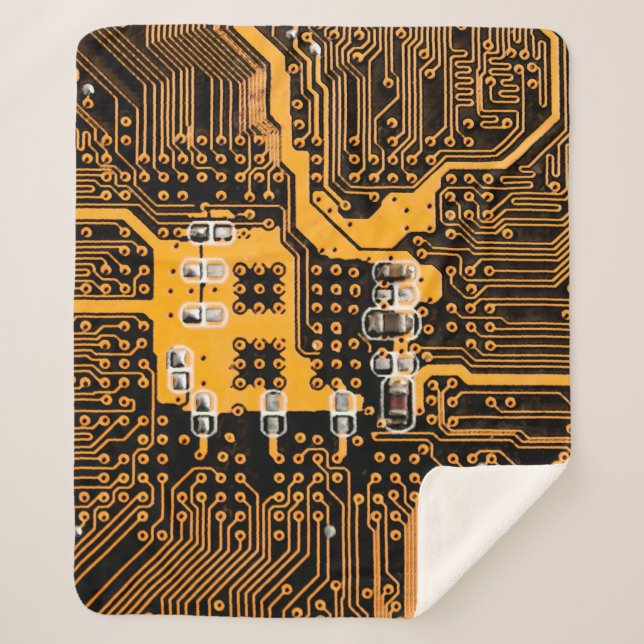 Cobertor Sherpa Microschema texture illustrationchip,micro,backgro (Frente)