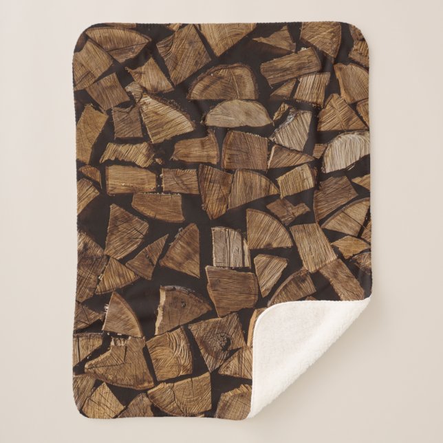 Cobertor Sherpa Milha de lenha (Frente)
