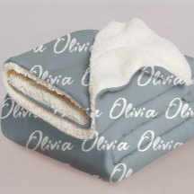 Minimalist Stormy Sky Custom Blanket for Her & Him