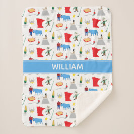 Cobertor Sherpa Minnesota Sherpa Blanket