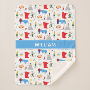 Cobertor Sherpa Minnesota Sherpa Blanket