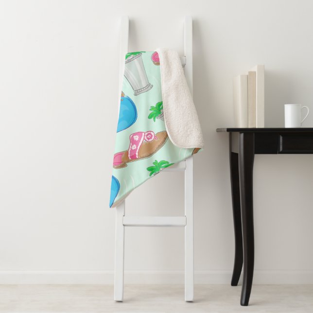 Cobertor Sherpa Mint Julep Bermuda Bag Sandals Derby (In Situ)