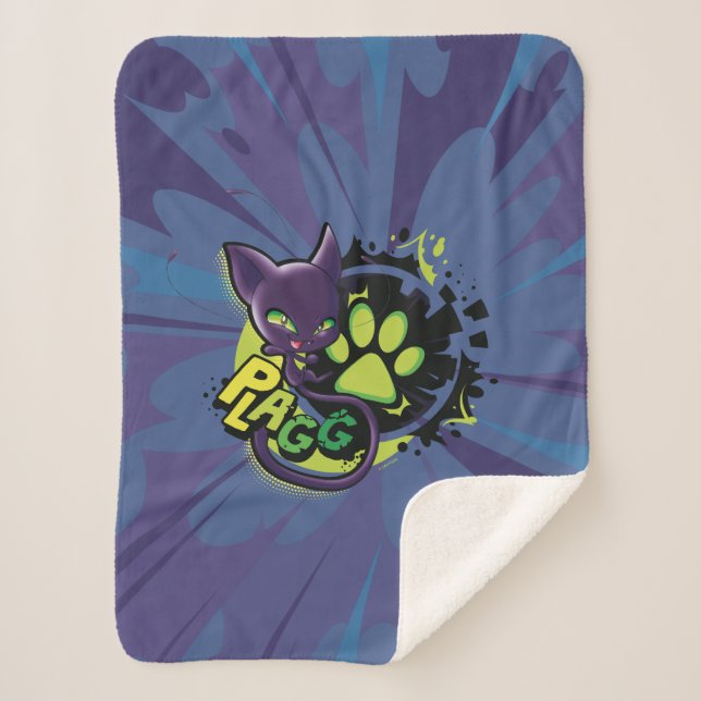 Cobertor Sherpa Miraculous Kwami Plagg (Frente)