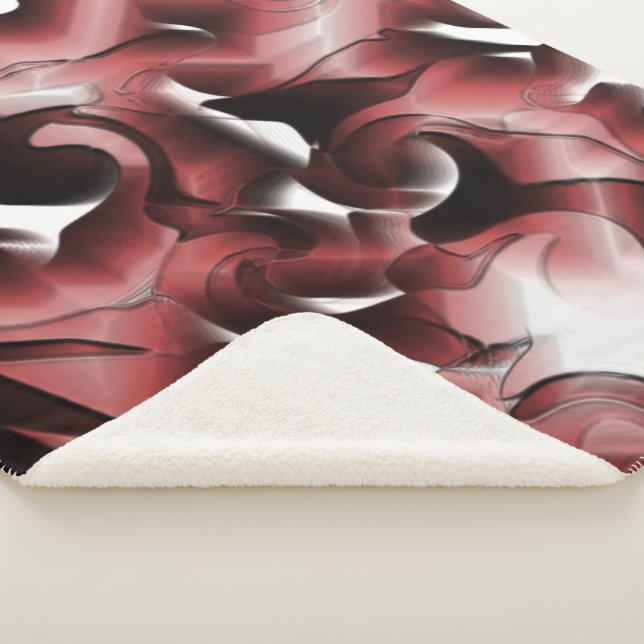 Cobertor Sherpa Mistura de nevoeiro acastanhado e mal esculpida (3/4)