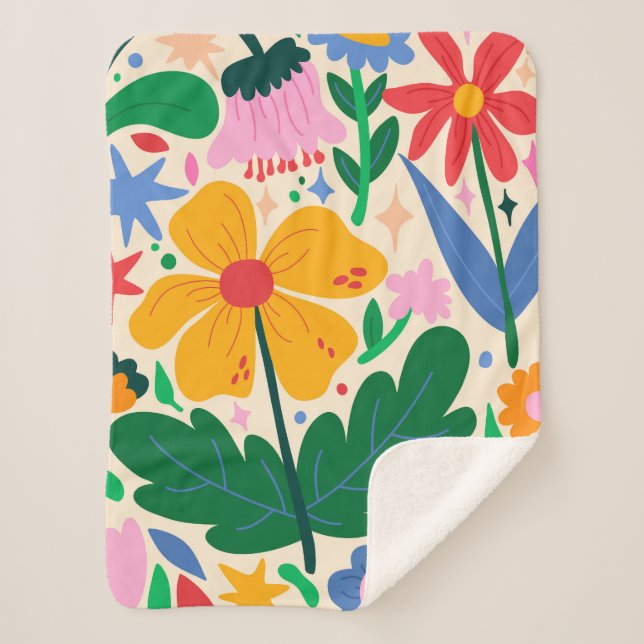 Cobertor Sherpa Mistura de ventilador (Frente)