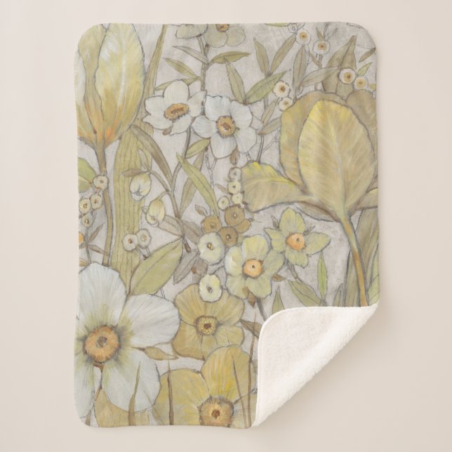 Cobertor Sherpa Mix Floral (Frente)