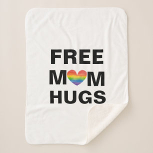 Cobertor Sherpa Modelo de Abraços de Mãe Livre Personalizados