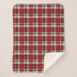 Cobertor Sherpa Modern Christmas Holiday Plaid
