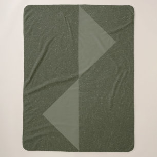 Cobertor Sherpa Modern Moss Green Sherpa Blanket - Presente Cozy P