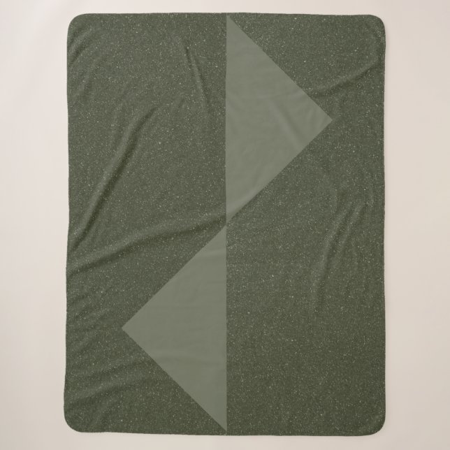 Cobertor Sherpa Modern Moss Green Sherpa Blanket - Presente Cozy P (Frente)
