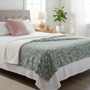 Cobertor Sherpa Modern Terrazzo Padrão Suave Neutro