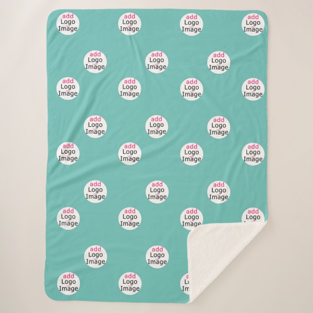 Cobertor Sherpa Moderna Casa de negócios personalizável (Frente)