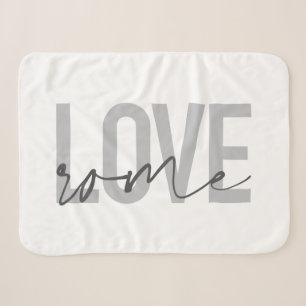 Cobertor Sherpa Moderno, simples, legal, design urbana Amar Roma