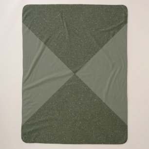 Cobertor Sherpa Moisés de Tom Dividido Verde Sherpa Blanket