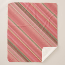 Cobertor Sherpa Moisés Rosa Peach, Amarelo e Faixa Verde