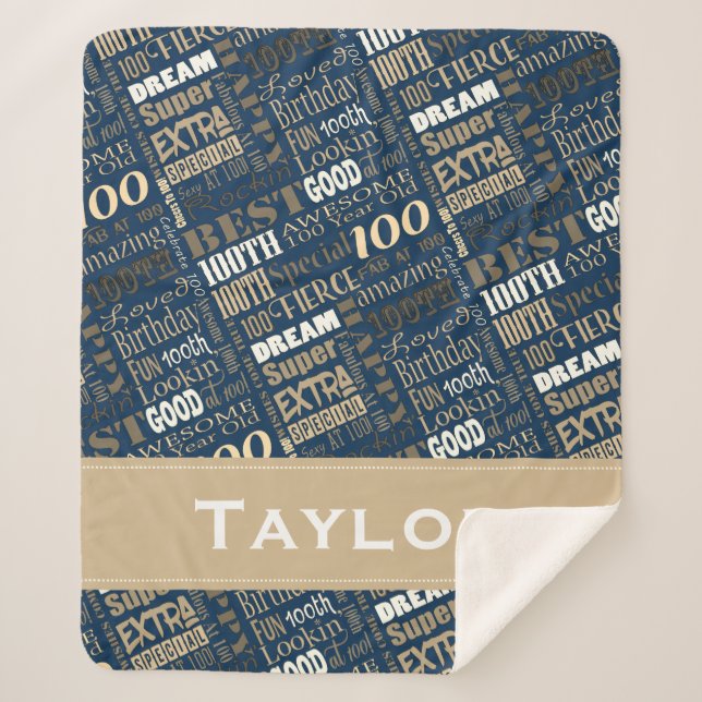 Cobertor Sherpa Monograma Especial de Fotografia de 100ª Festa de  (Frente)