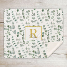 Monograma Eucalyptus Pattern