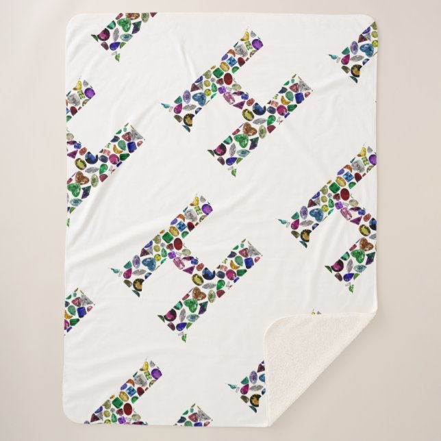 Cobertor Sherpa Monograma H (Frente)