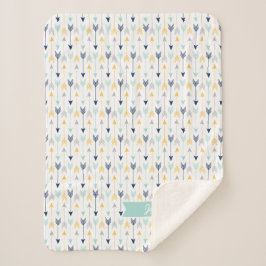 Cobertor Sherpa Monograma na moda das setas