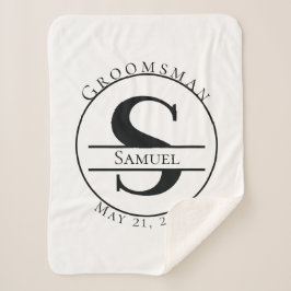 Cobertor Sherpa Monograma Personalizado