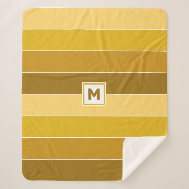 Cobertor Sherpa Monograma Personalizado (Frente)