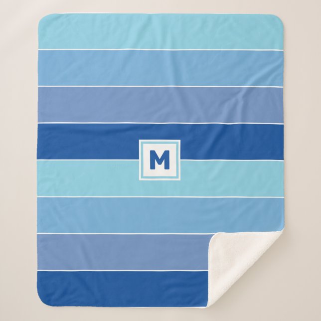 Cobertor Sherpa Monograma personalizado Sherpa Blanket (Frente)