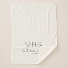 Cobertor Sherpa Monograma russo