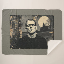 Cobertor Sherpa Monstro de Frankenstein Halloween