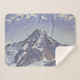 Cobertor Sherpa Montanha Monge Com Nuvens (Ferdinand Hodler)