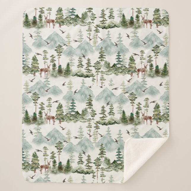 Cobertor Sherpa Montanha Sherpa Blanket (Frente)