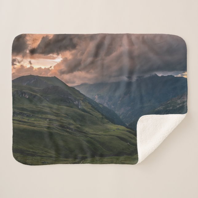 COBERTOR SHERPA MONTANHAS VERDES (Frente (Horizontal))