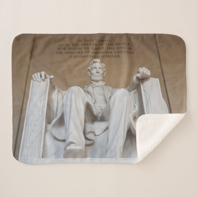 Cobertor Sherpa Monumentos | Memorial Lincoln (Frente (Horizontal))