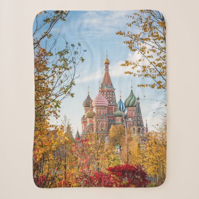 Cobertor Sherpa Monuments | St. Basil's Cathedral Moscow (Frente)